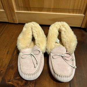 UGG Pink Suede Women's Slippers